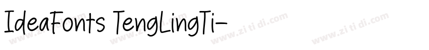 IdeaFonts TengLingTi字体转换